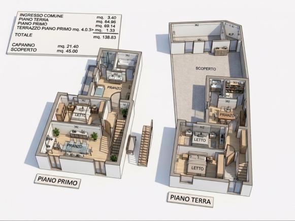 Pesaro - zona porto - schiera centrale in vendita